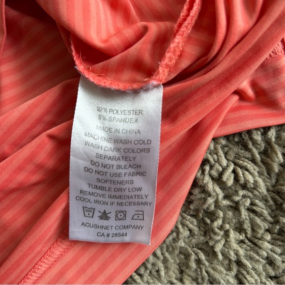 FootJoy FJ Polo Men's Large Striped Red "BLCC" Golf Performance Stretch Shirt - Picture 5 of 12